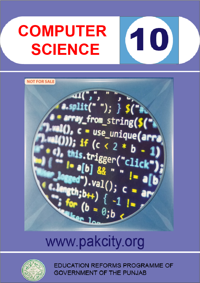 Computer Science English Medium Class 10 Punjab Board