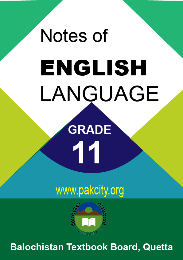 English Language Class 11 Balochistan Board